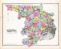 Middlesex County Map, Middlesex County 1889